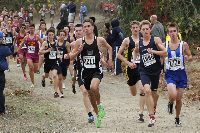 2011DFALXC-124.JPG - Diablo Foothill Athletic League Cross Country Championships, November 5, 2011, at Hidden Lakes Park, Martinez, CA