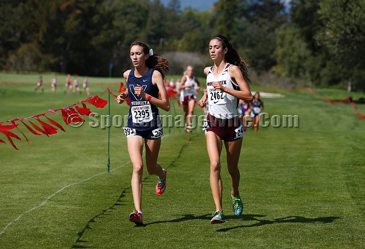 2014StanfordD1Girls-209.JPG - D1 girls race at the Stanford Invitational, September 27, Stanford Golf Course, Stanford, California.